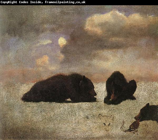 Bierstadt, Albert Grizzly Bears